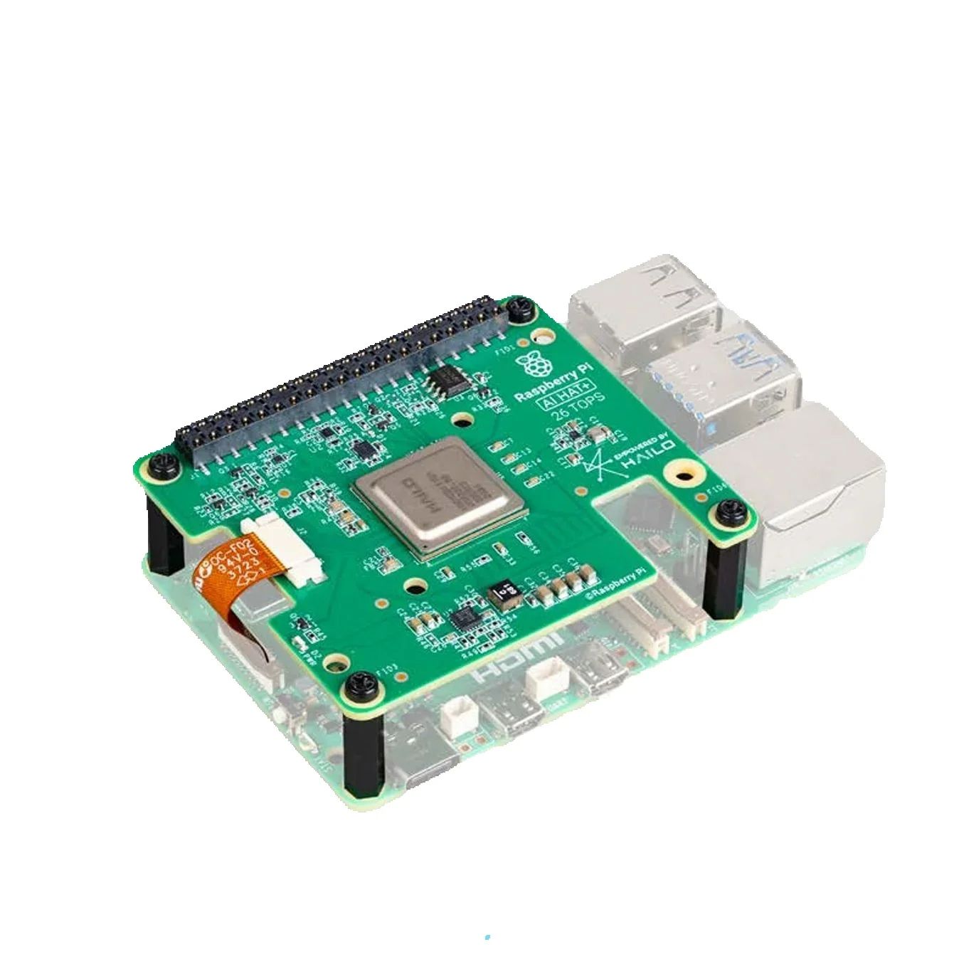 Raspberry Pi Al HAT+ Features  - Raspberry Pi Ai Kit Hailo-8L recension och pris